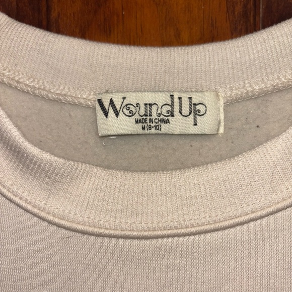 Wound Up Women's Cream Sweater with “Howdy” - Picture 3 of 4